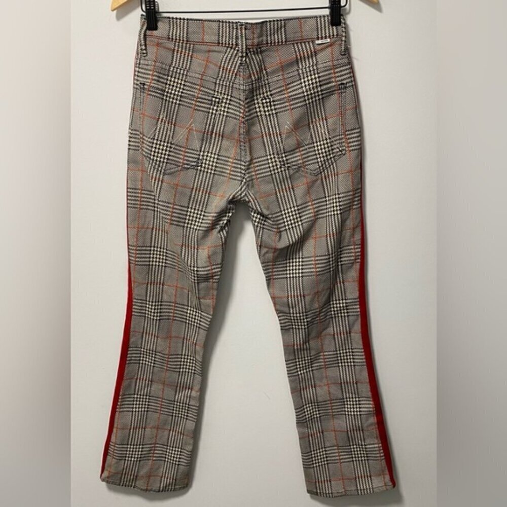 Mother The Insider High Rise Plaid Ankle Jeans Size 26 - Picture 8 of 14